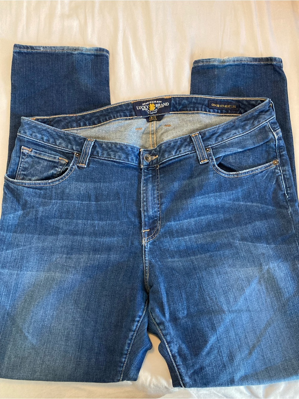 Lucky Brand Dark Blue Straight Jeans 18W